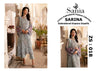 SARINA BY SANIA 3 PC EMBROIDERED LUXURY ORGANZA COLLECTION 2024 (PACK OF 04)